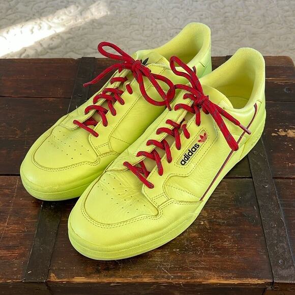 Adidas Originals Continental 80 Semi Frozen Yellow B41675 Size 13